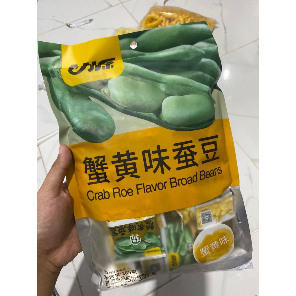 

kacang piting crab roe flavor broad beans kacang koro gireng rasa telur kepiting