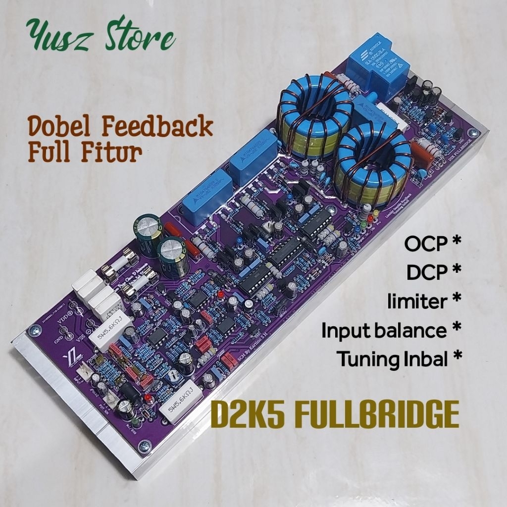 D2K5 Neo Fullbridge Full fitur Tuning inbal Class D Power Amplifier