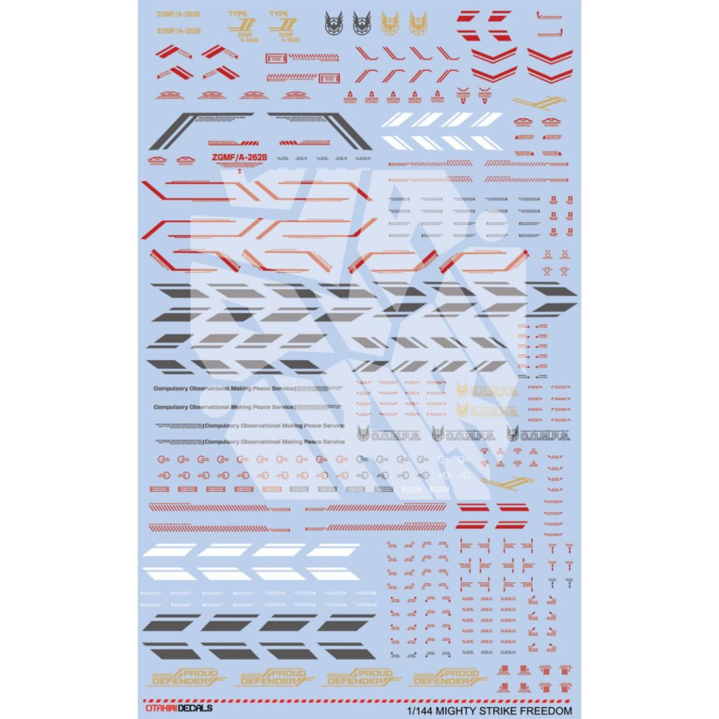 MIGHTY STRIKE FREEDOM DECAL