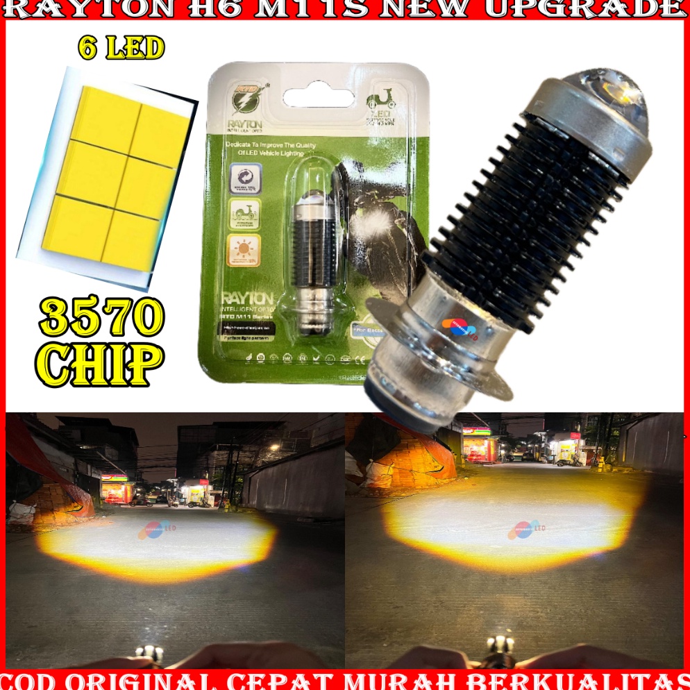 KODE O84O ORIGINAL RTD RAYTON LAMPU UTAMA H6 LASER M11S UPGRADE NEW EDITION LEBIH TERANG H6 LASER 2 