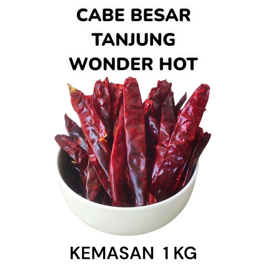 

CABE KERING BESAR | CABE TANJUNG WH | kemasan 1 kg