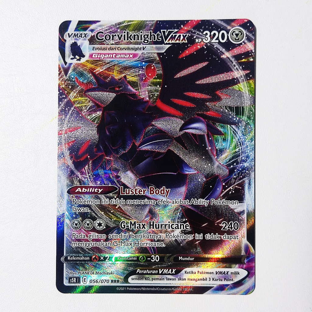 Corviknight VMAX RRR 056/070 S5R - Kartu Pokemon Indonesia