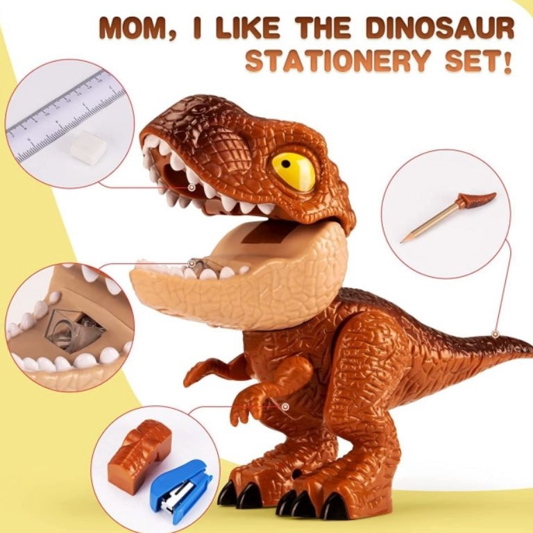 

dinosaur stationery dino 5in1 set alat tulis KODE Z8K6