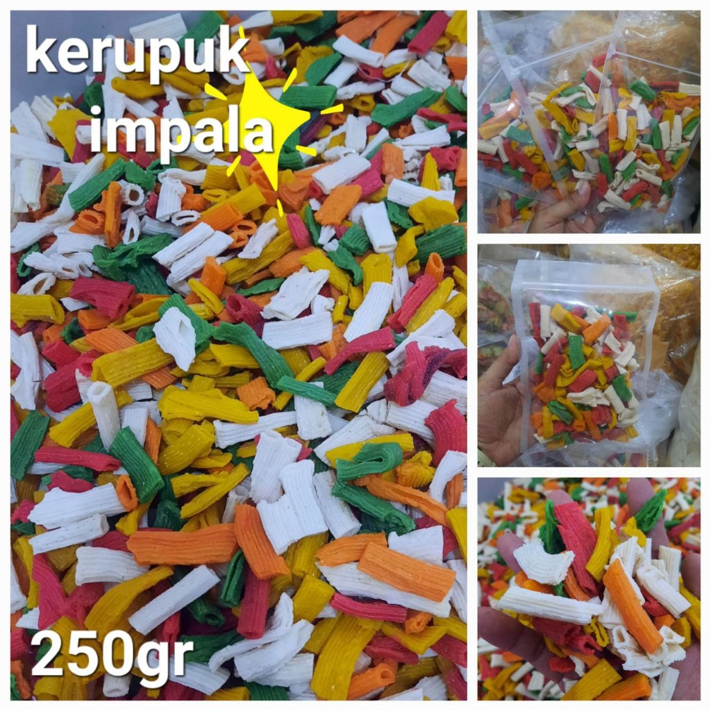 

Kerupuk impala - kerupuk usus semprong - kerupuk seblak warna warni enak dan renyah