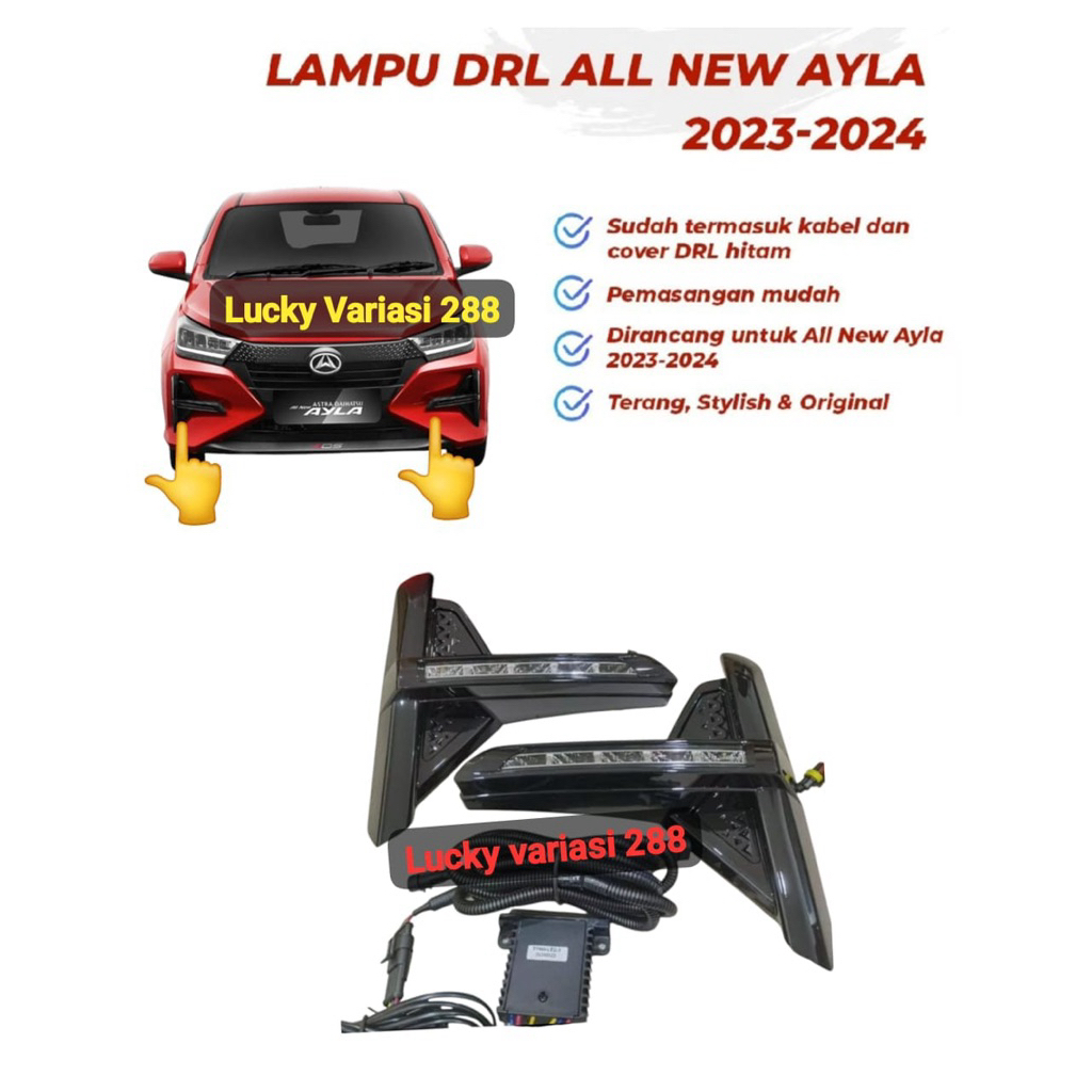 Lampu DRL Daihatsu ALL NEW AYLA 2023 2024 2025 2026 OEM Harga Sepasang