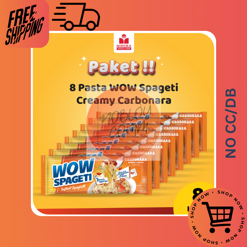 

PAKET 8 Pasta WOW Spageti Creamy Carbonara