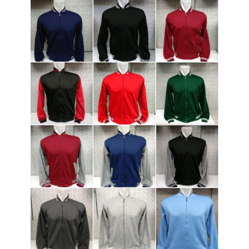 Custom Sweater Varsity Baseball Resleting Premium Pria Wanita Polos dan Custom