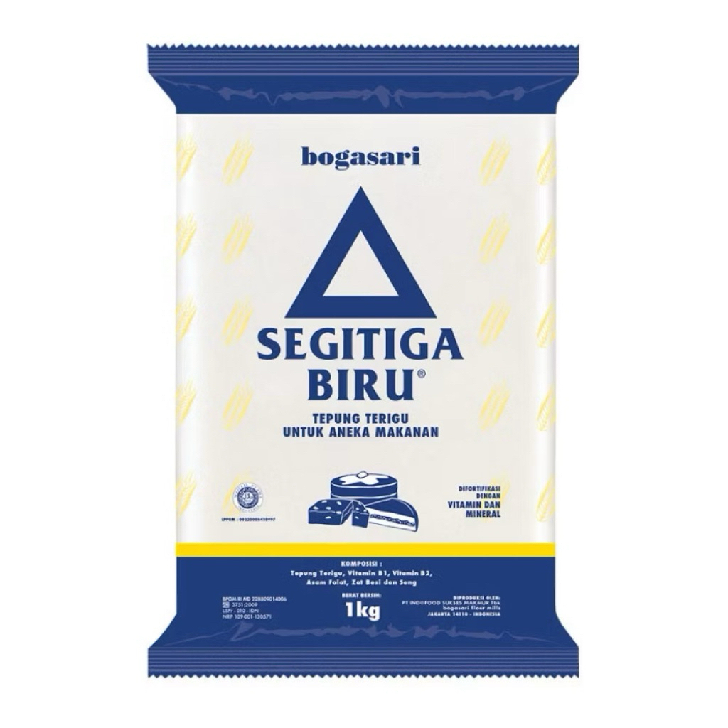 

Bogasari Segitiga Biru Tepung Terigu 1 Kg
