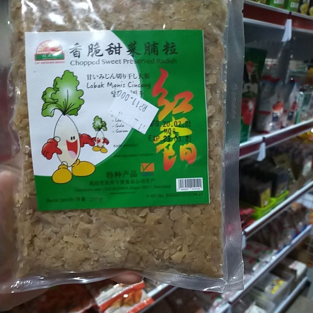 

lobak manis cincang/radish/sweet radish