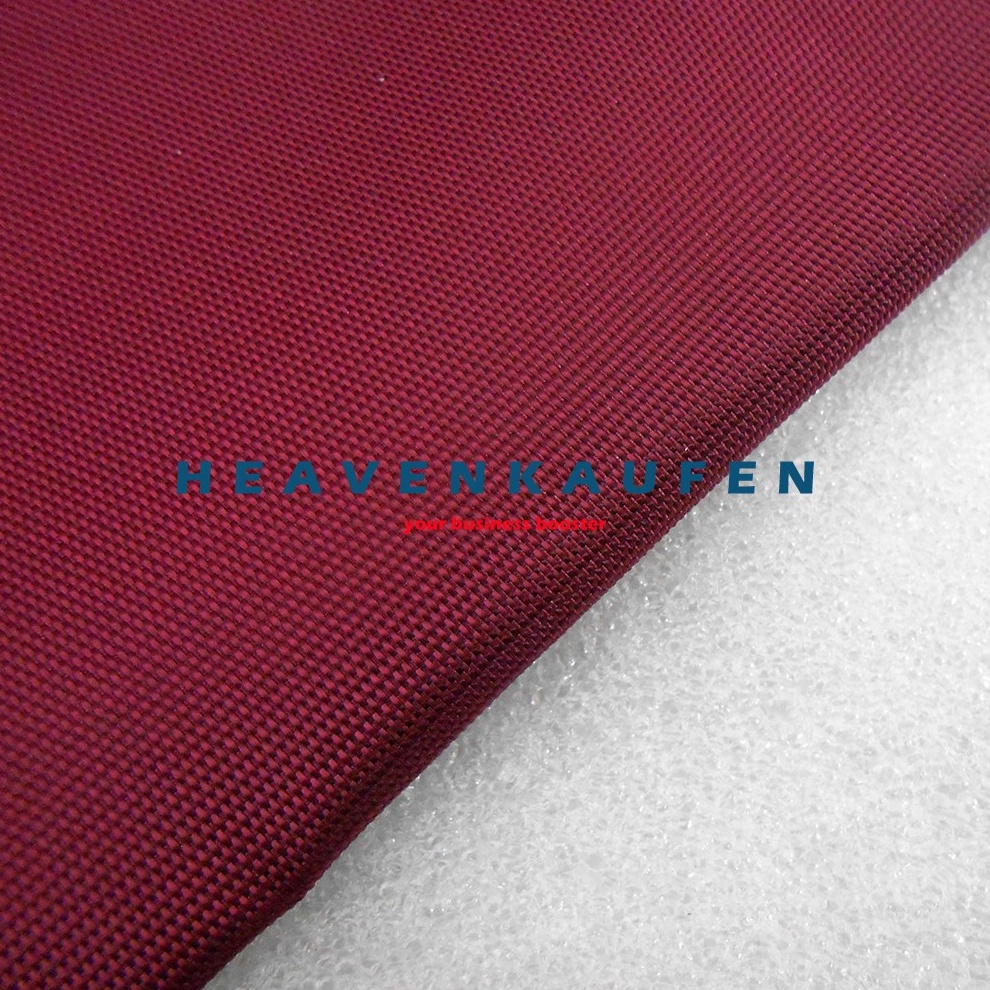 KODE B34J Bahan Kain Tas Cordura Nilon Glossy Warna Merah Hati Maroon Harga Per Meter