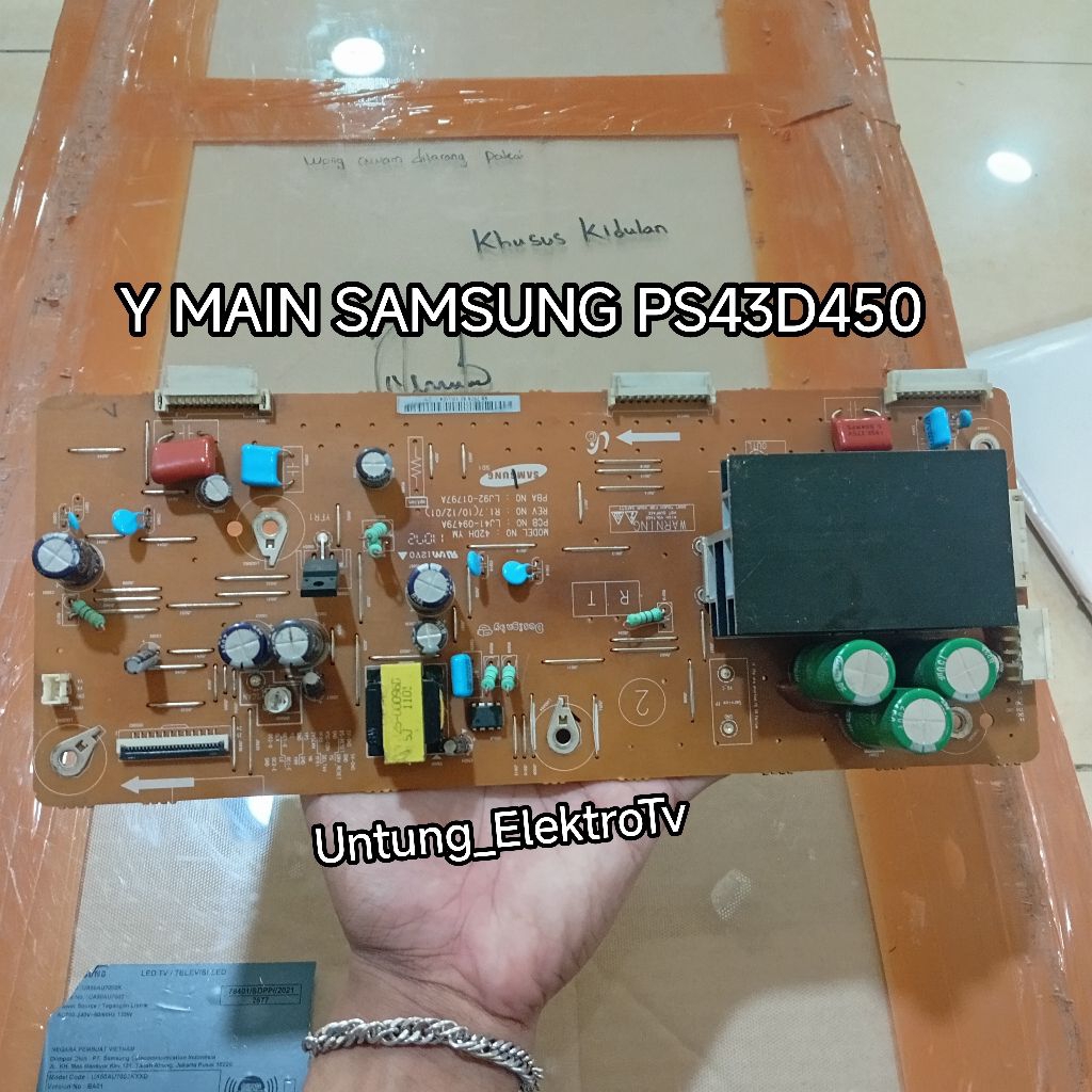 Y MAIN Y SUS YSUSTAIN TV PLASMA SAMSUNG 43D450 - Y MAIN Y SUS YSUSTAIN TV PLASMA SAMSUNG 43D450