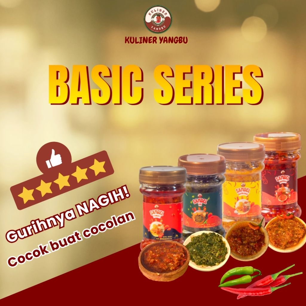

BUNDLING BASIC SERIES sambel Kuliner Yangbu halal homemade tanpa pengawet sintetis 120/170gr