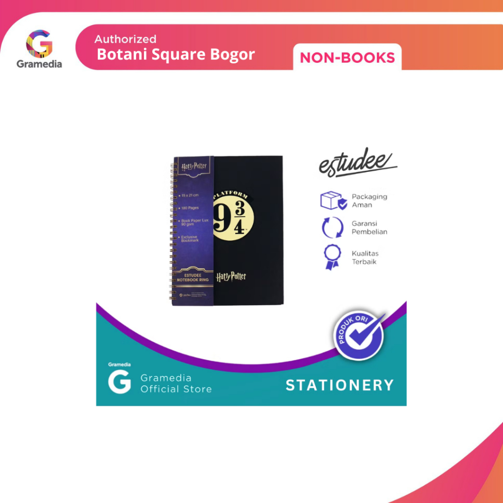 

Gramedia Bogor - Estudee Notebook A5 Harry Potter 9 3/4