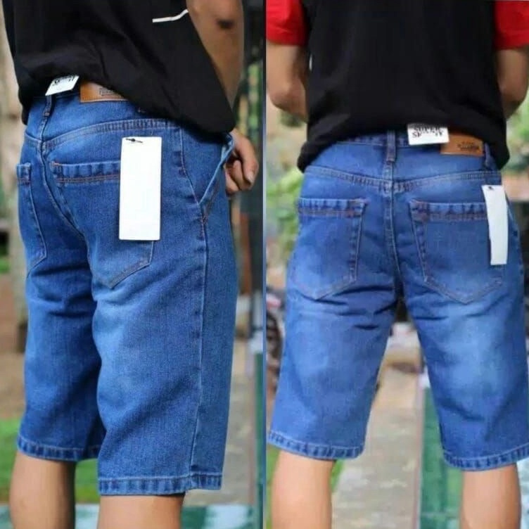 KODE X14R Celana Jeans Pendek Pria Laki Laki Cowo Cowok Celana Jins Denim Celana Dewasa Murah Straig