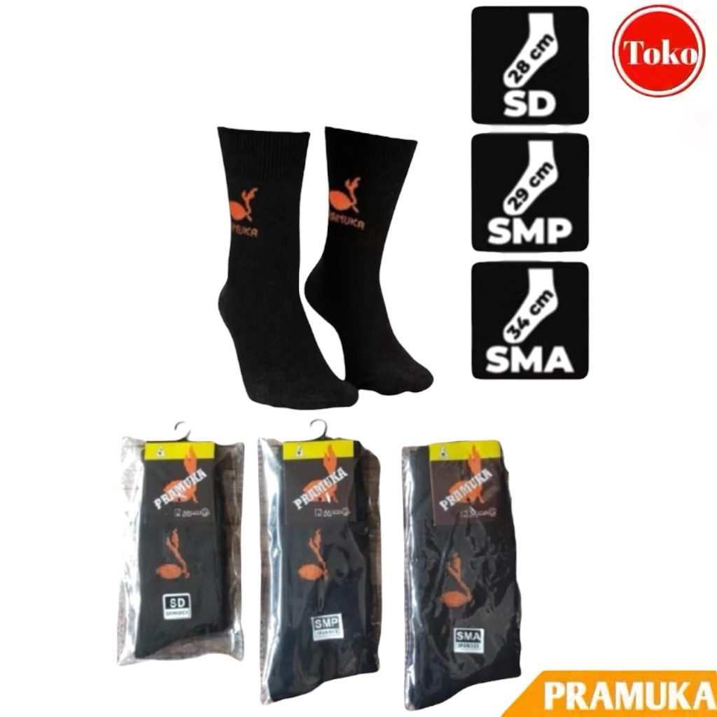 Kaos Kaki Sekolah SD SMP SMA Pramuka - Kaos Kaki Panjang & Tebal Anak Sekolah