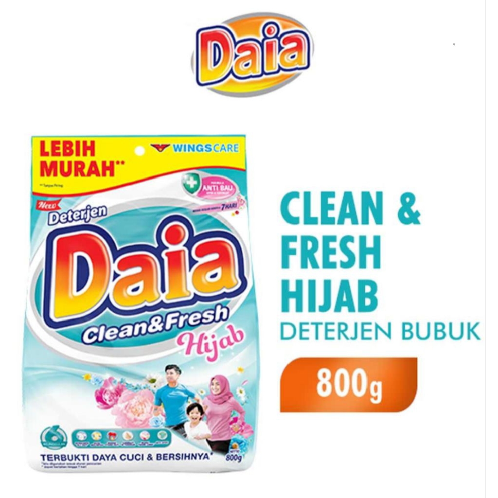 Sabun Cuci Daia Hijab Clean & Fresh 800 Gram