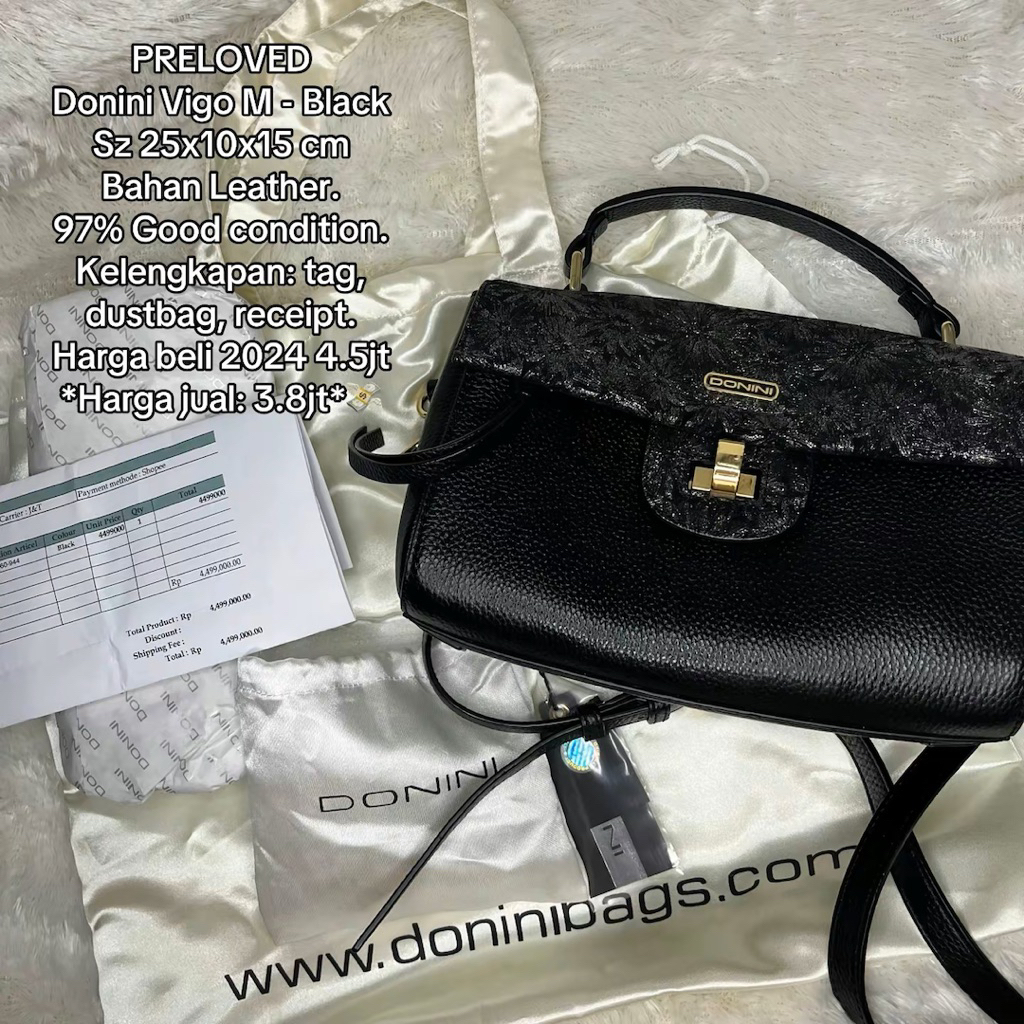 preloved donini vigo M - black