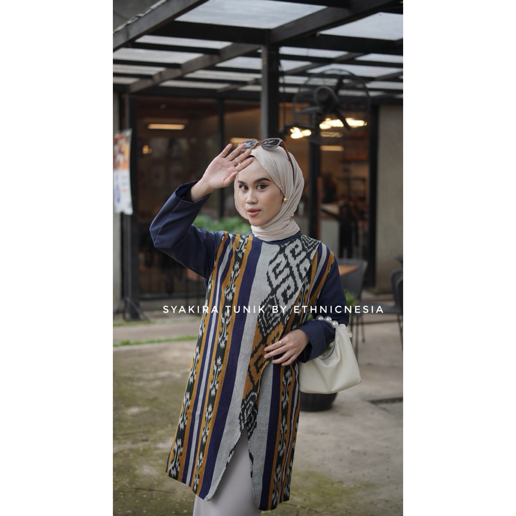 Syakira Tunik-Tenun Kombinasi