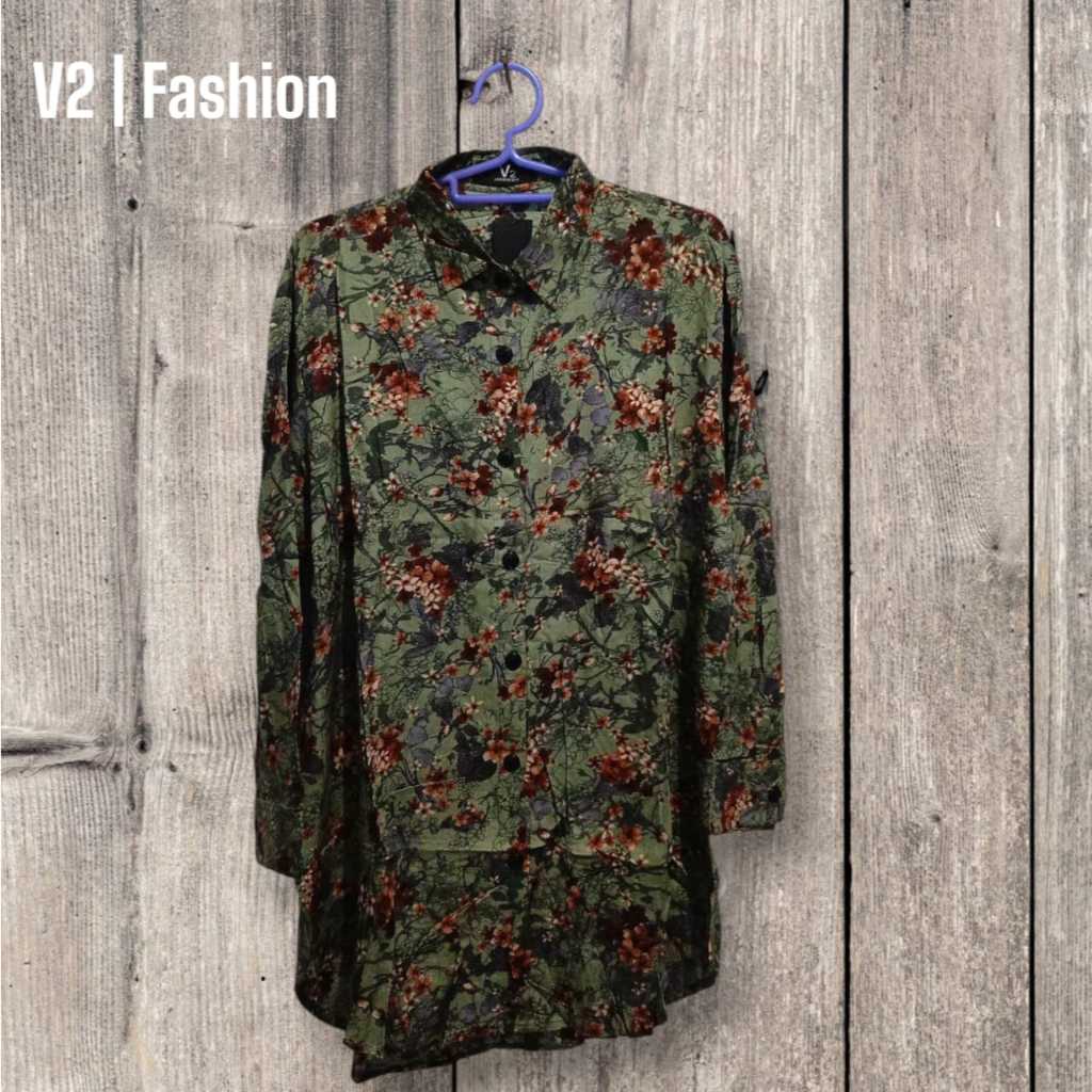 Queen Zee Kemeja wanita Premium Katun Rayon