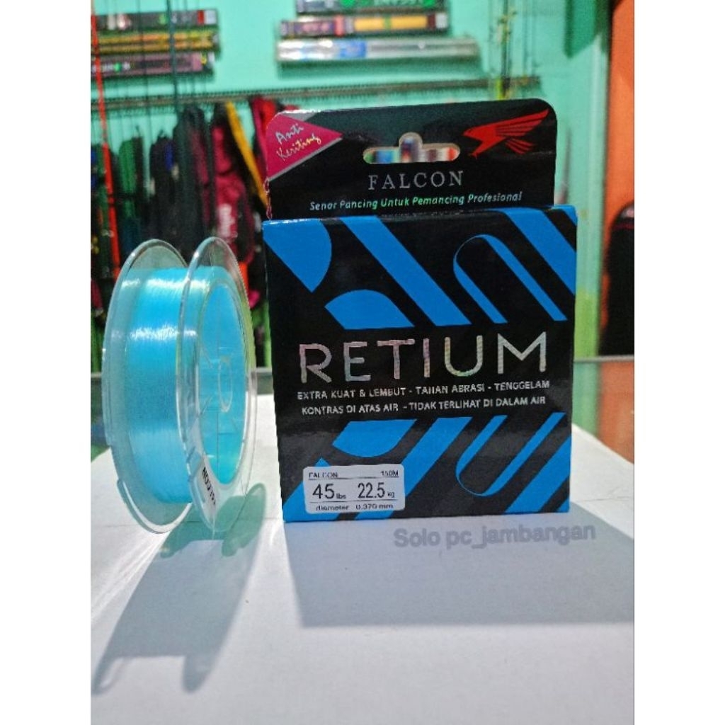 SENAR FALCON RETIUM 150 METER - XTRA KUAT DAN LEMBUT
