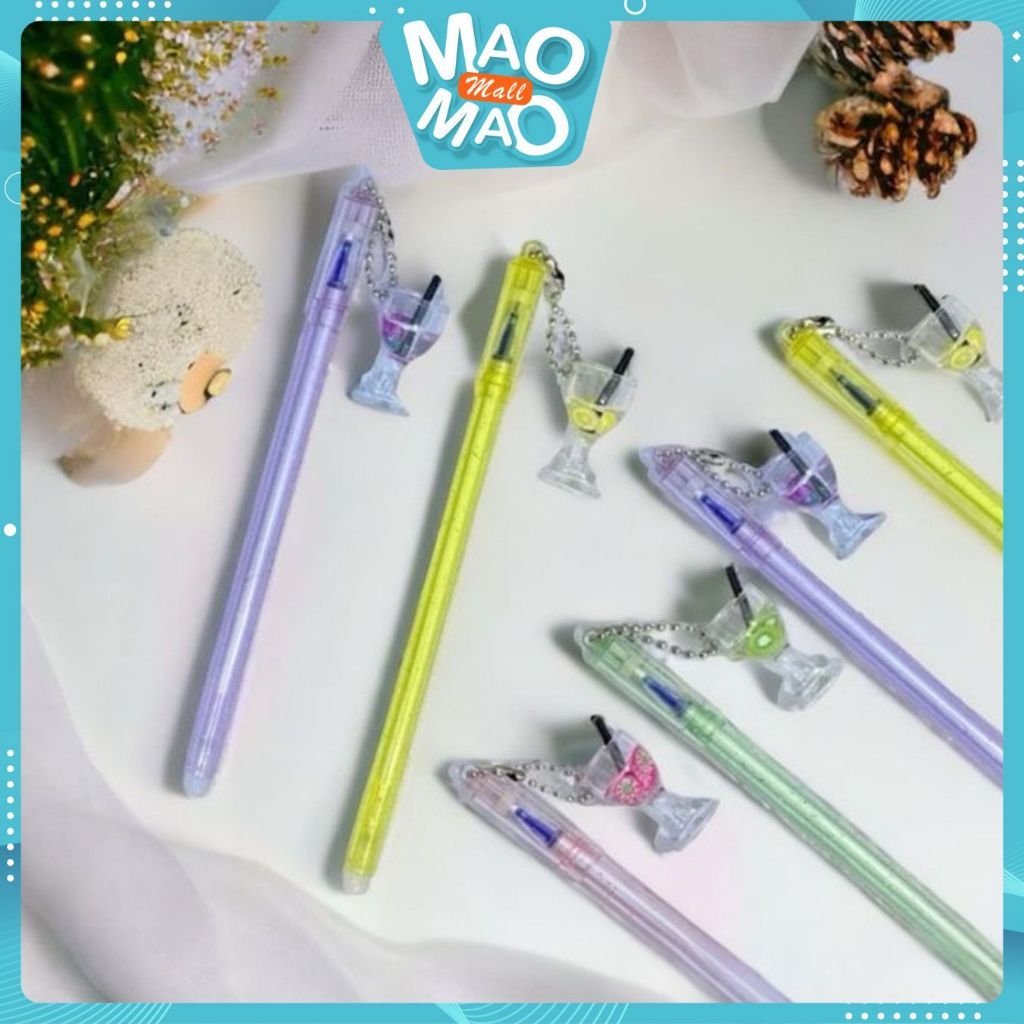 

MAOMAO Pulpen Lucu Aesthetic Pulpen Gelas Juice Fancy Pen Gantungan Minuman Cocktail Bolpoint Karakter Minuman Cangkir Pena Gel Bolpen Unik Alat Tulis Kantor Gel Karakter