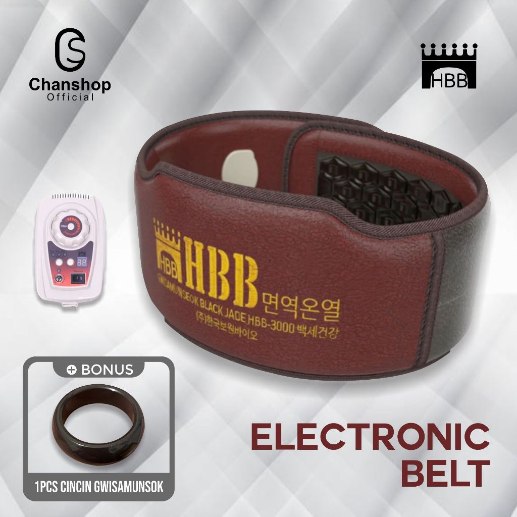 HBB Sabuk Terapi Pemanas Pinggang | Sabuk Terapi Batu Gwisamunsok | Sabuk Kesehatan Korea