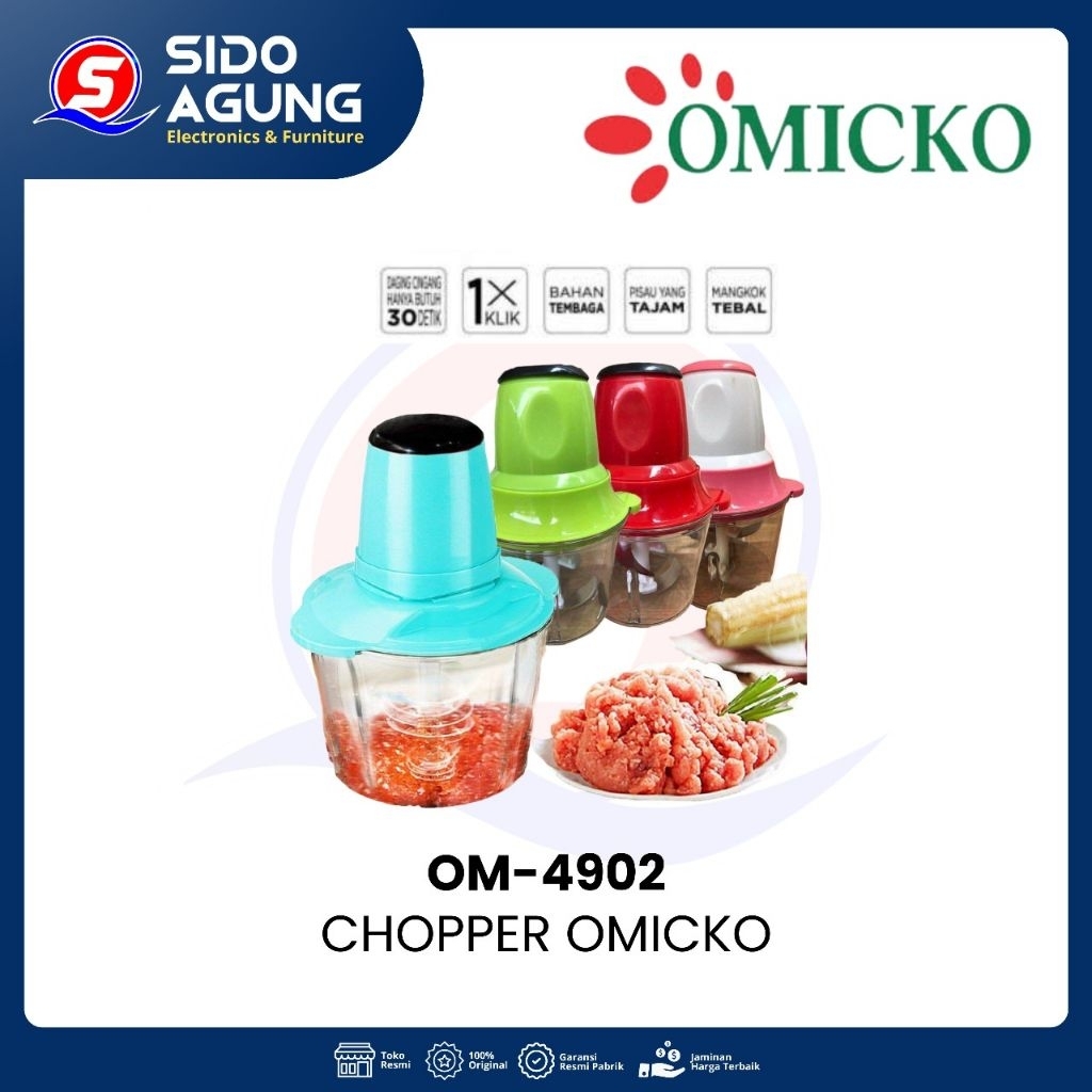OMICKO CHOPPER MEAT GRINDER 2L || CHOPPER PENGGILING MULTI FUNCTION || OM-4902
