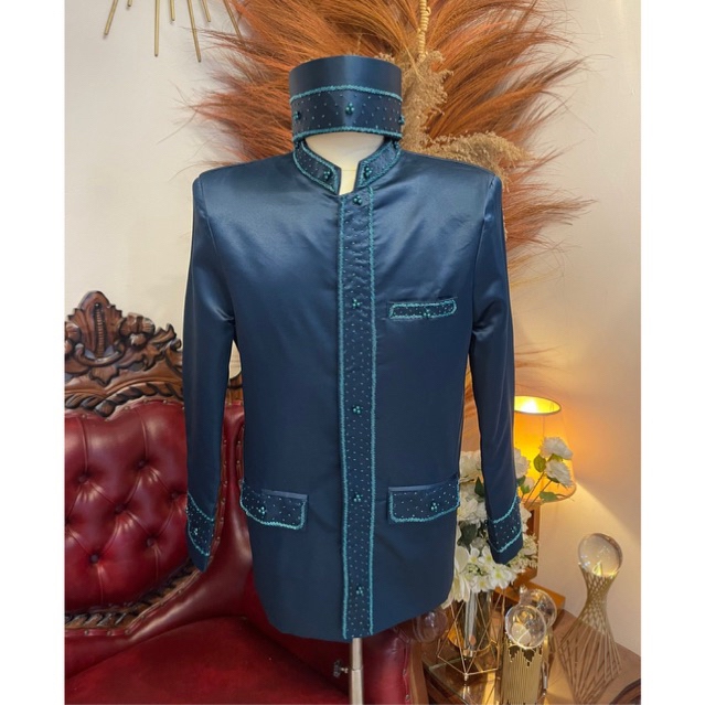 Beskap bapak pengantin Emerald | Beskap bapak besan | Beskap bapak hajat | Beskap bapak bapak