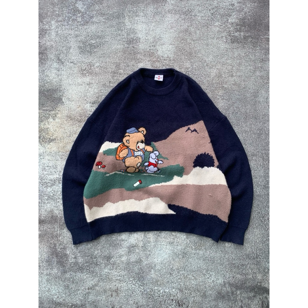 HOOK LANDSCAPE GRAPHIC KNITWEAR SWEATER