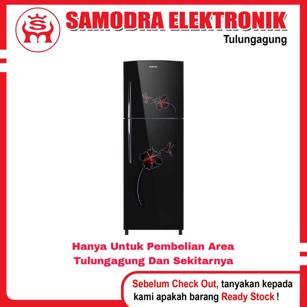 Kulkas SANKEN SK-G266AH-BK | kulkas 2 Pintu 260 Liter