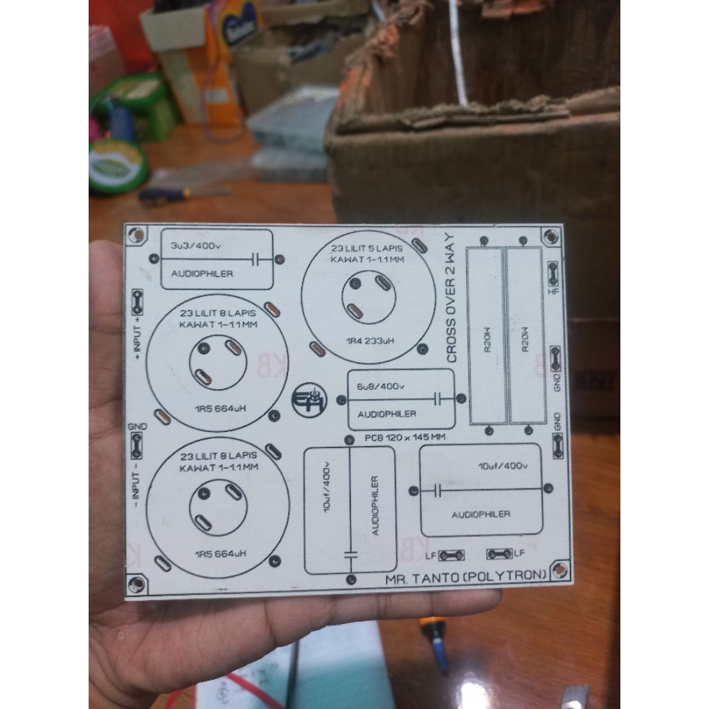 PCB Crossover Pasif 3 Way