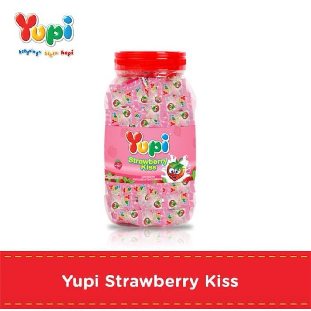 

Yupi permen straberry kiss toples