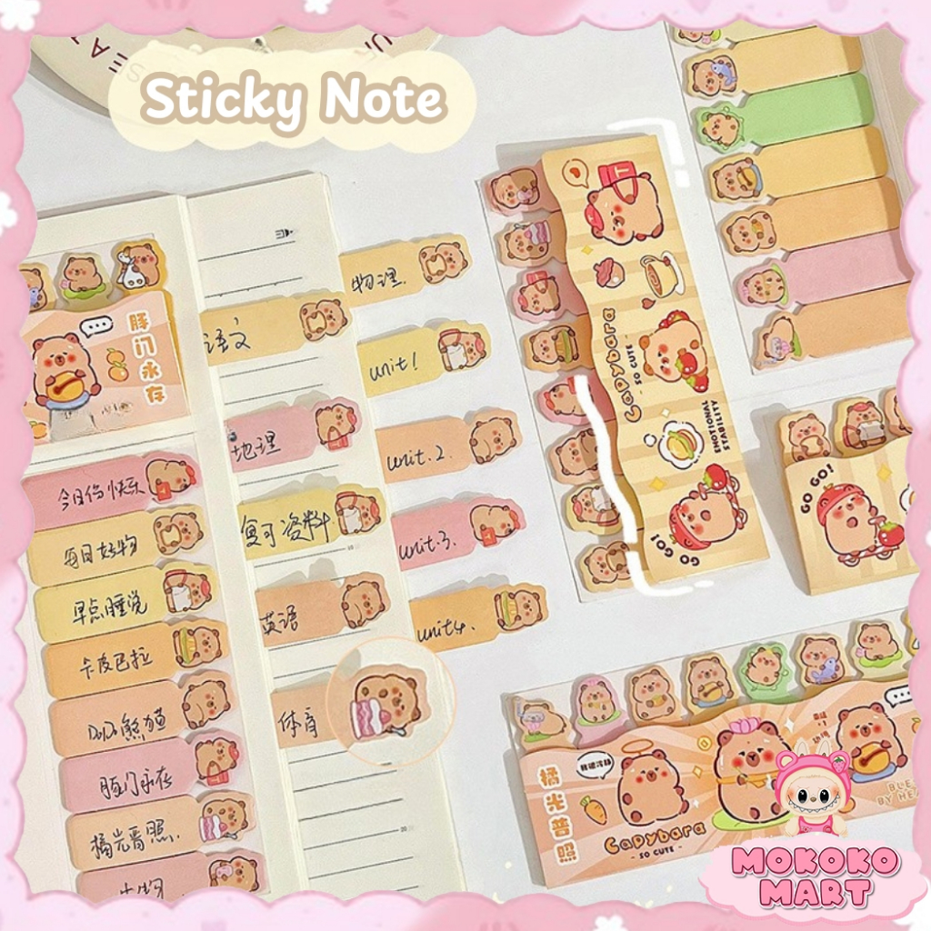 

MM Sticky Note Penanda Buku Inner Memo Pad Karakter Warna Pembatas Buku 120 Lembar Alat Tulis MB01