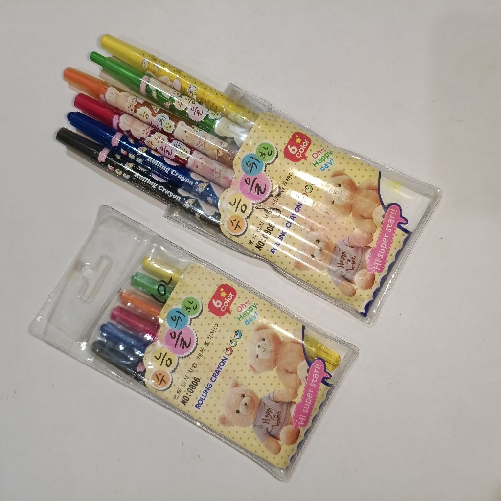 

crayon putar isi 6 warna