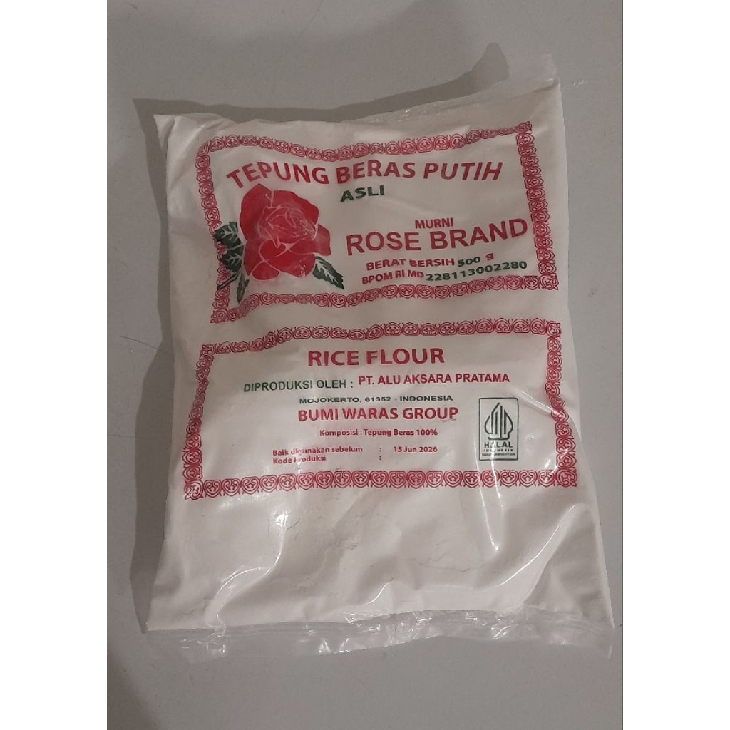 

tepung beras rosebrand 500 grm