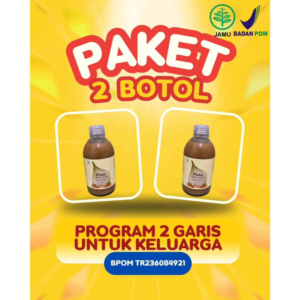 

(PAKET 2 BOTOL) FLOTA NATURAL HEALTHY BAWANG PUTIH TUNGGAL