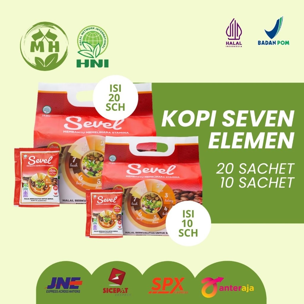 

[HNI] KOPI SEVEN ELEMEN - KOPI SEVEL - ATASI ASAM LAMBUNG TINGKATKAN STAMINA