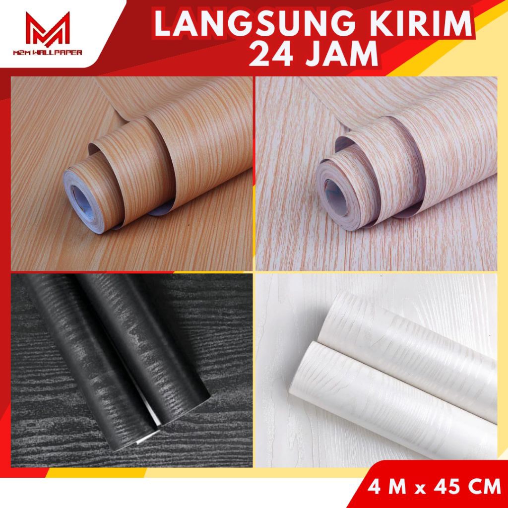 Wallpaper Motif Kayu Sticker Meja Motif Kayu [ M2M WALLPAPER ] Wallpaper Serat Kayu Wallpaper Dindin