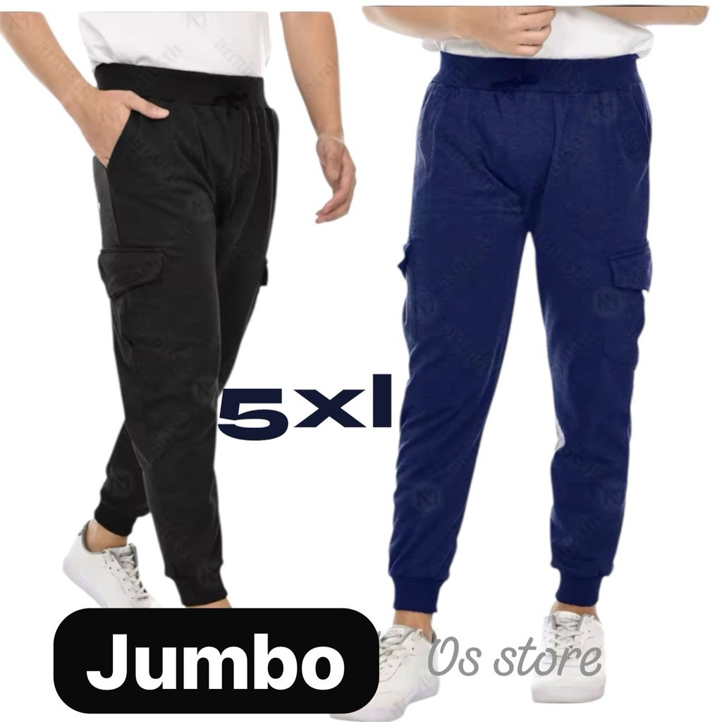 celana joger kargo jumbo celana panjang joger cargo pria super jumbo celana panjang super jumbo