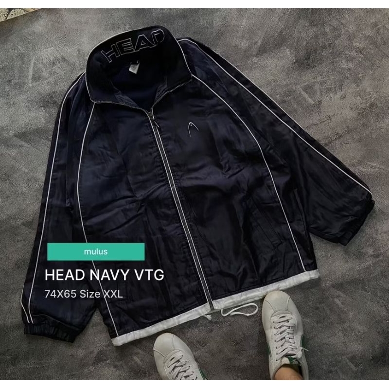 Jaket Head Navy Vintage