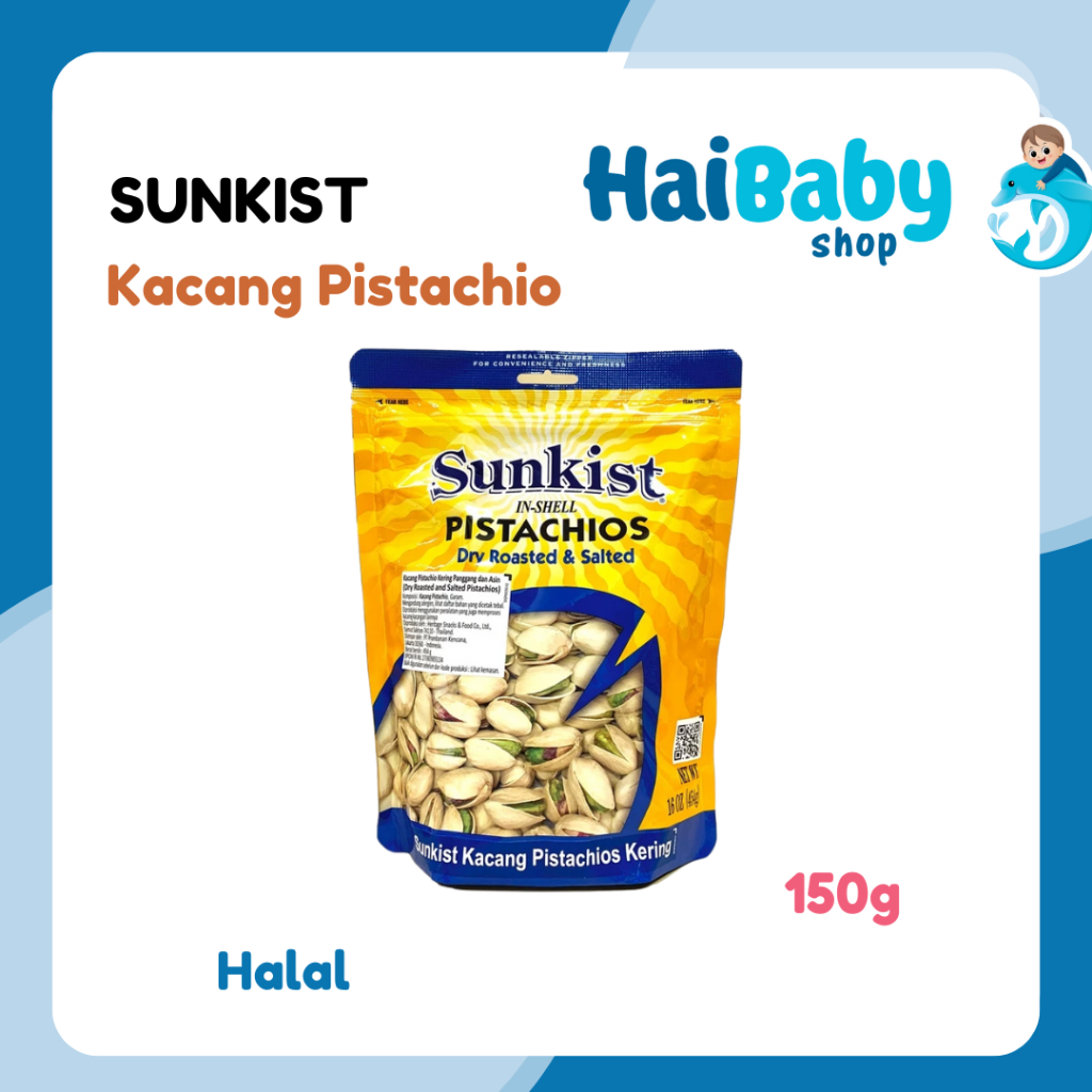 

SUNKIST Dry Roasted Pistachio 454 gram Kacang Pistachio Panggang