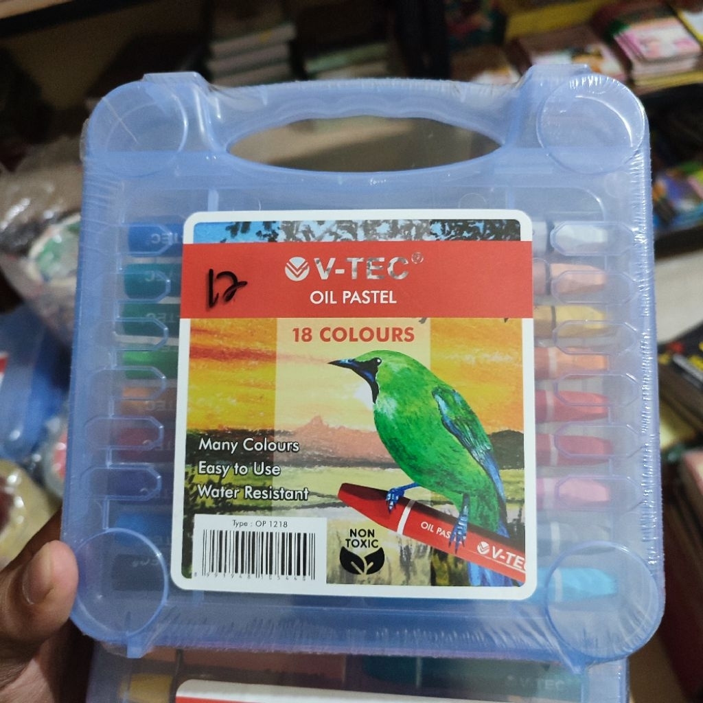 

Crayon Kecil 18 Warna - Crayon V-Tec 1 Set Box Mika