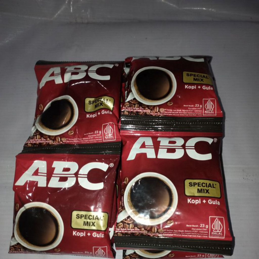 

Kopi ABC Spesial Mix Kopi dan Gula 23gr isi 10pcs