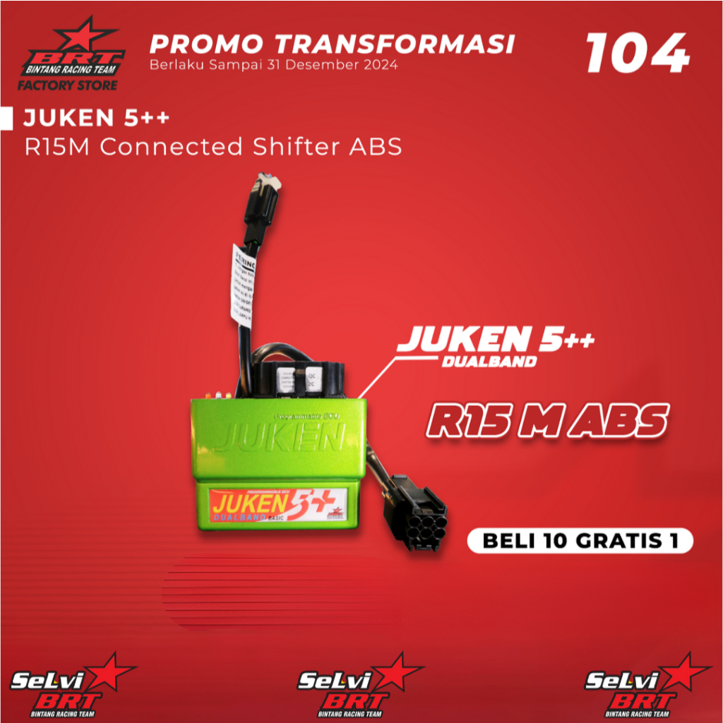 ECU JUKEN 5++ PLUS BRT R15 V4 R15M ABS DUALBAND RACING TURBO