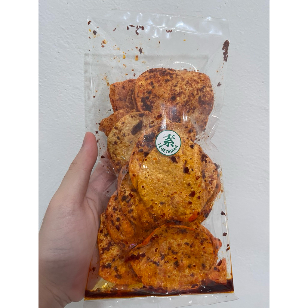 

Kerupuk Opak ubi dan keladi vegetarian Homemade