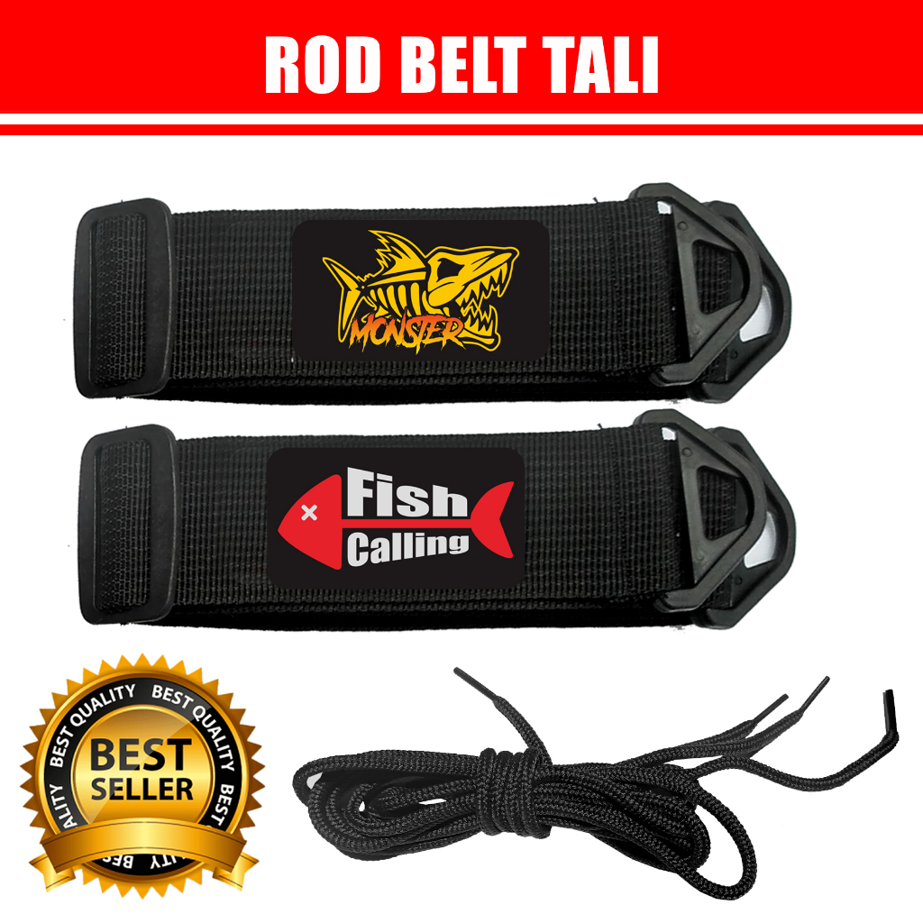 Pengikat Tegek Casting Mancing Rod Belt Tali Pancing Bahan Slendang Tas Joran