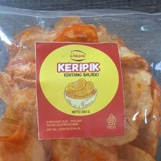 

Lokana Keripik Kentang Balado (200 Gram)