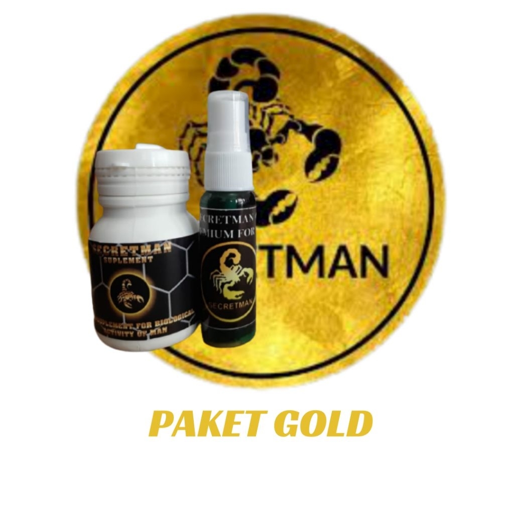 Secretman ( GOLD ) Original pembesar + Durasi ukuran Mr - p