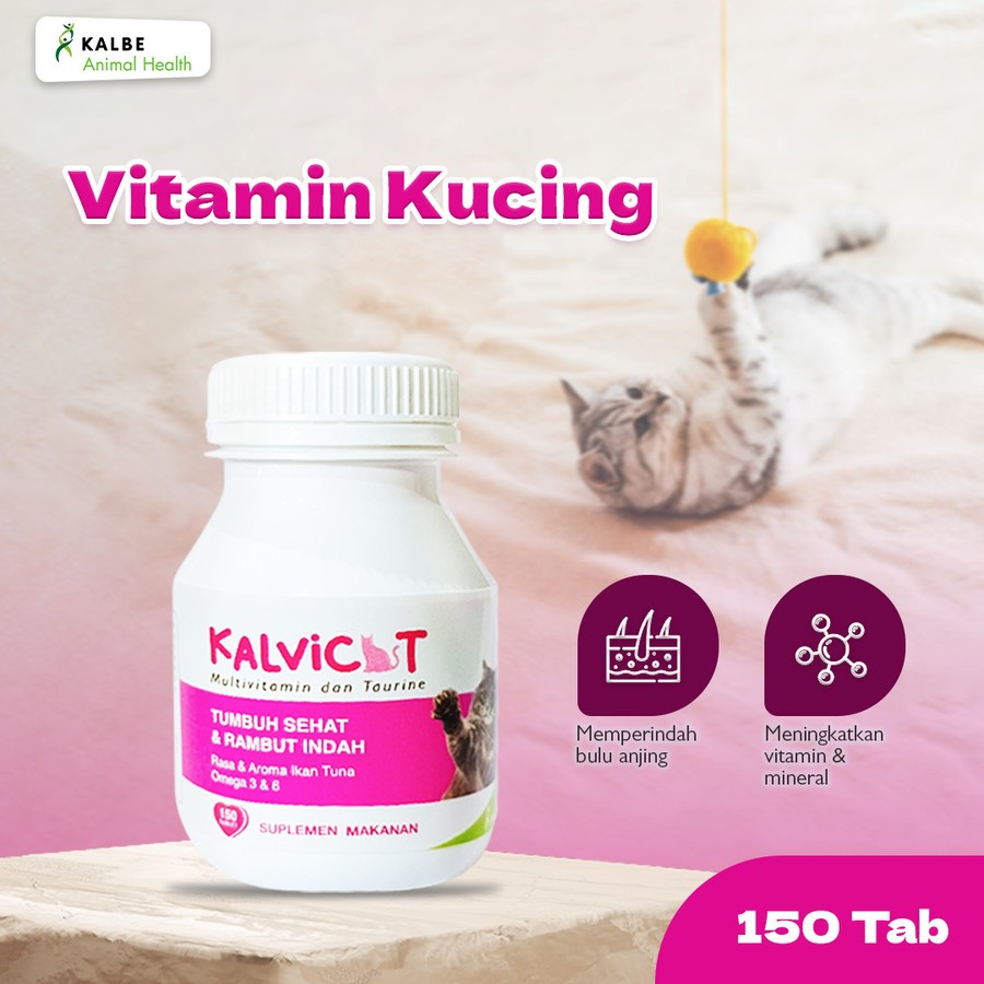 KALVICAT MULTIVITAMIN DAN TAURINE /SUPLEMEN KUCING