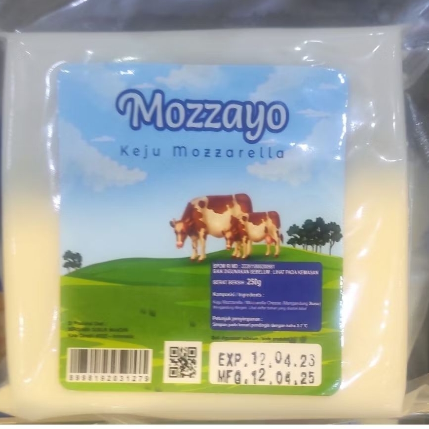 

Mozzayo keju mozarella 250gr te